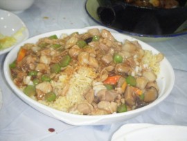 Delicious rice dish. Even on its own - this would have been a perfect dinner.