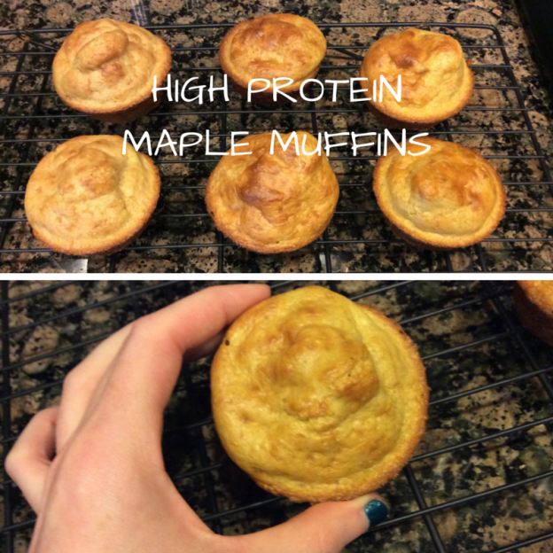 high protein maple muffin